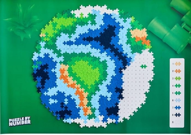 Plus-Plus Skládej podle čísel - Země 800 ks