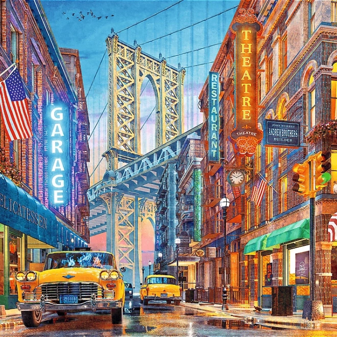 TREFL Puzzle Premium Plus: Výhled na most v Manhattanu 500 dílků