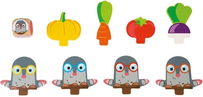 Pestrobarevné postavičky krtků