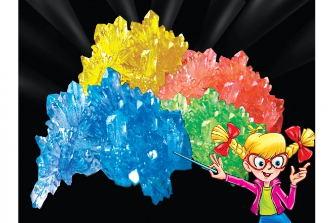 Mini chemická sada - rostoucí krystaly - červené