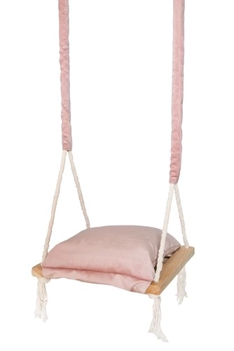 Dětská houpačka šedá – Růžová