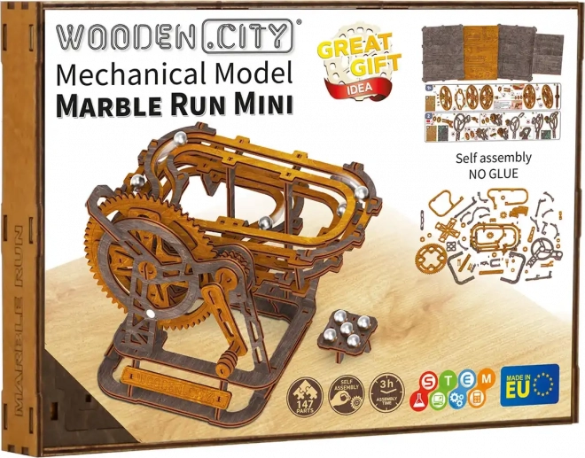 Dřevěná 3D puzzle Kuličková dráha Mini od Wooden City