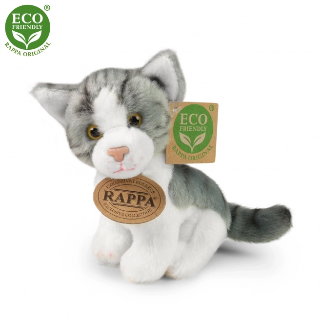 Plyšová kočka 14 cm sedící ECO-FRIENDLY