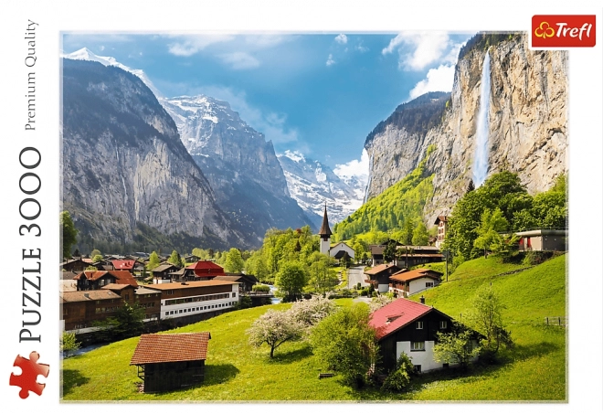 Puzzle 3000 prvků Lauterbrunnen Švýcarsko