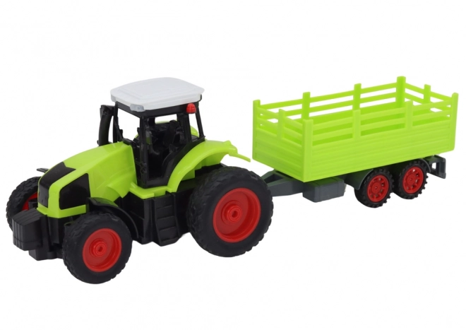 Traktor RC na dálkové ovládání s Přívěsem 1:16 zelený