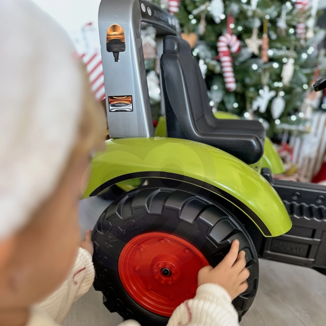FALK Traktor šlapací Claas Arion 430 s vlečkou