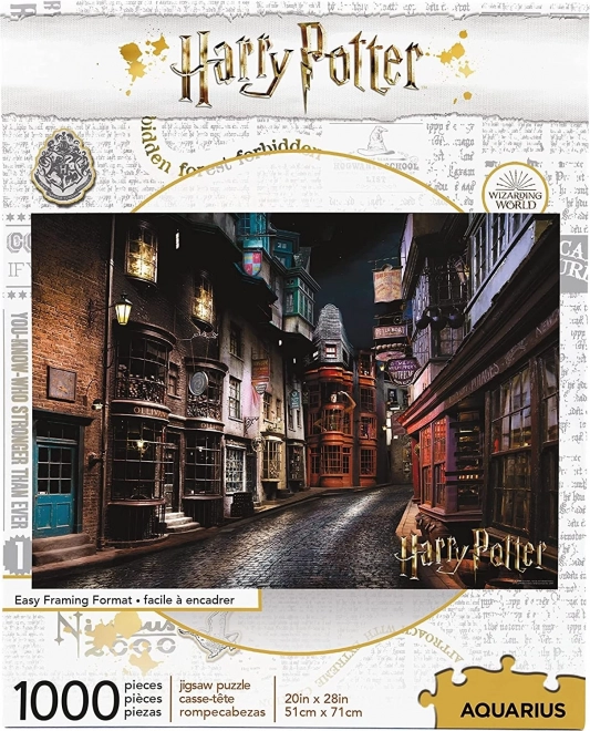 AQUARIUS Puzzle Harry Potter: Příčná ulice 1000 dílků