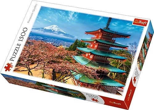 Puzzle krajina hora Fudži Japonsko 1500 dílků