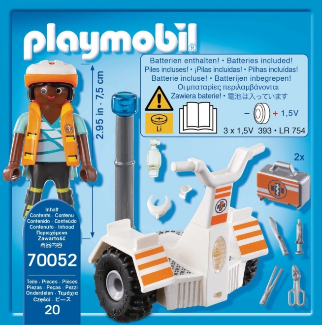 PLAYMOBIL® City Life 70052 Zásahová dvoukolka záchranářů se světly