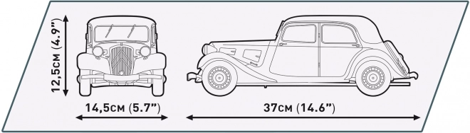 COBI 24337 1938 Citroen Traction Avant 11 CV, 1:12, 1900 k
