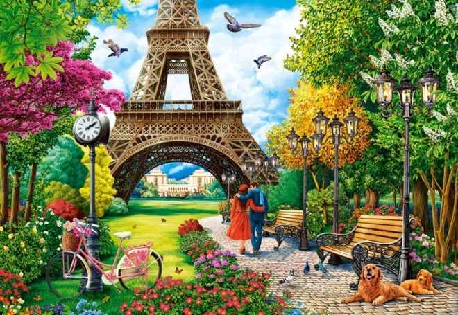 Puzzle 1000 dílků Jaro v Paříži