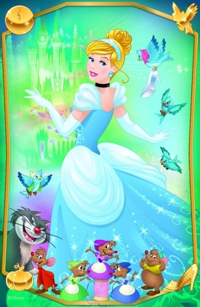Minipuzzle Krásné princezny/Disney Princess 54 dílků