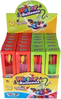 Vodní bomby s nástavcem na kohoutek - sada 37 ks
