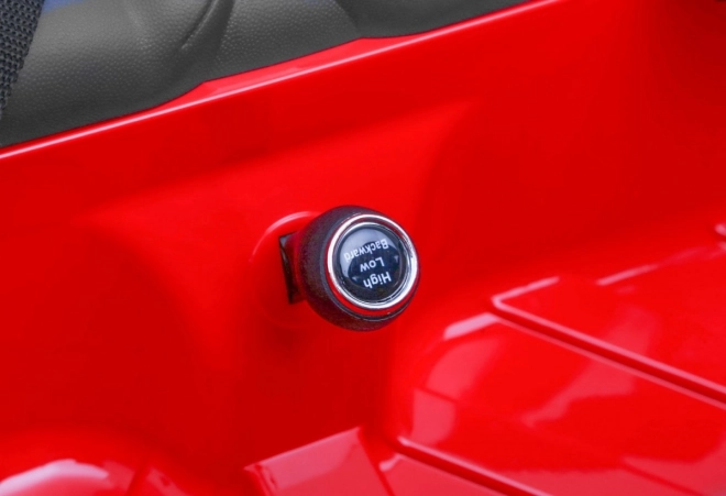 BMW X6M XXL pro 2 děti Červená + dálkové ovládání + eko kůže + bezpečnostní pásy + pomalý rozjezd + MP3 USB + LED dioda