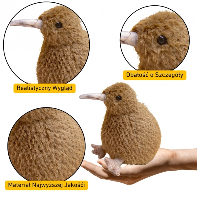 Kiwi plyšový pták - 21cm