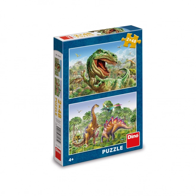 Puzzle Souboj dinosaurů