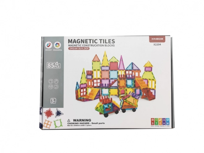 Magnetická stavebnice pro děti 85 ks