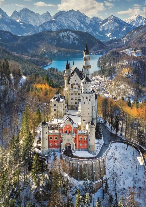 Educa puzzle Zámek Neuschwanstein ze vzduchu 1000 dílků