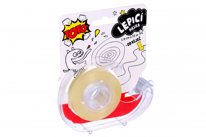 Lepící páska s odvíječem 1,8 cm x 33 m