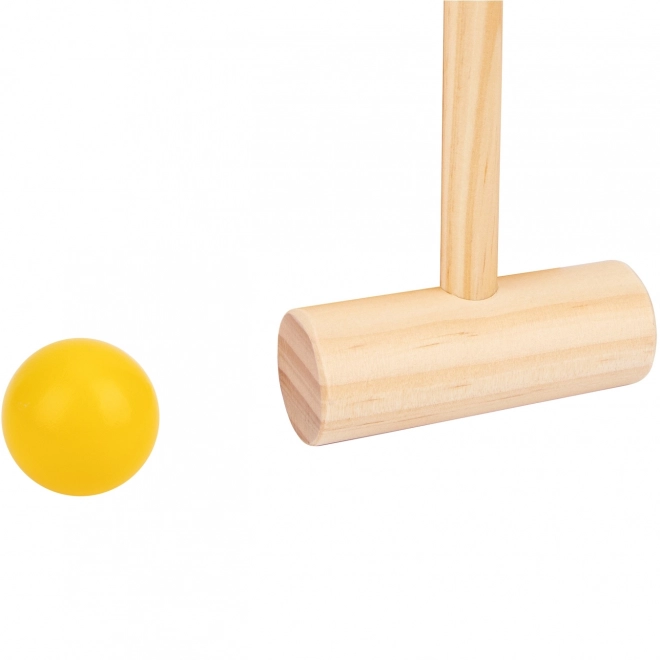 Dřevěná hra kroket Tooky Toy pro 4 osoby