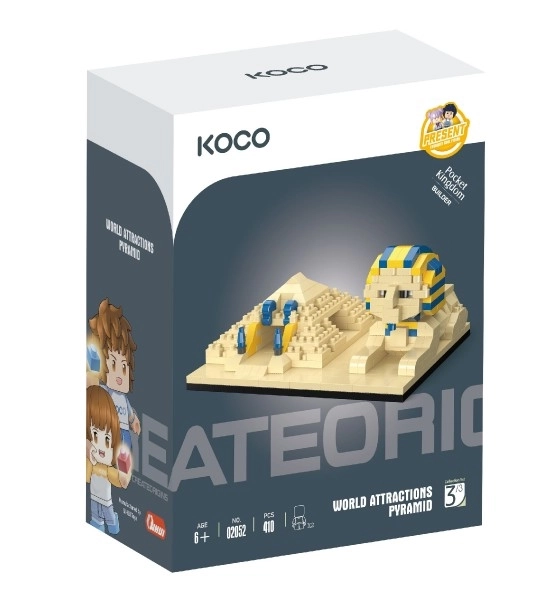 Stavebnice Koco pyramida a sfinga plastová