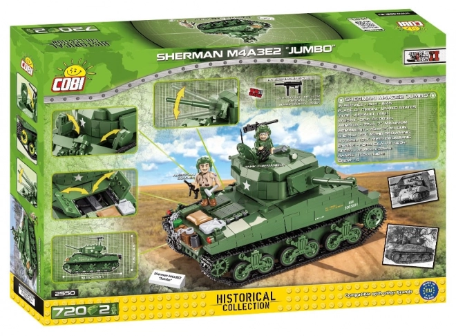 COBI 2550 II WW Sherman M4A3E2 Jumbo, 720 k, 2 f