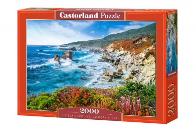 Puzzle 2000 dílků Zátoka Big Sur Kalifornie