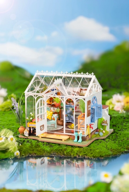 3D dřevěné puzzle Vysněný zahradní dům