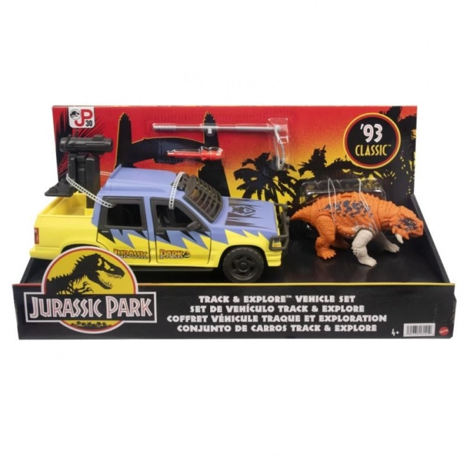 Jurassic Park Vozidlo a Dinosaurus Sada