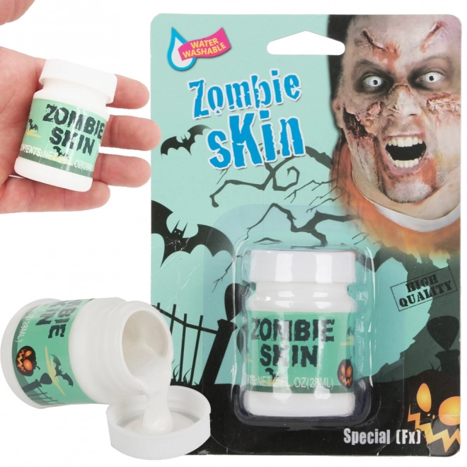Zombie pleť make-up pro Halloween