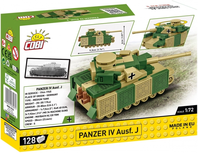 COBI 3097 II WW Panzer IV Ausf J, 1:72, 128 k