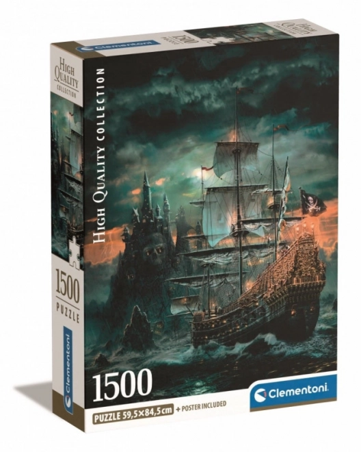 Puzzle 1500 kusů Kompaktní Pirátská loď