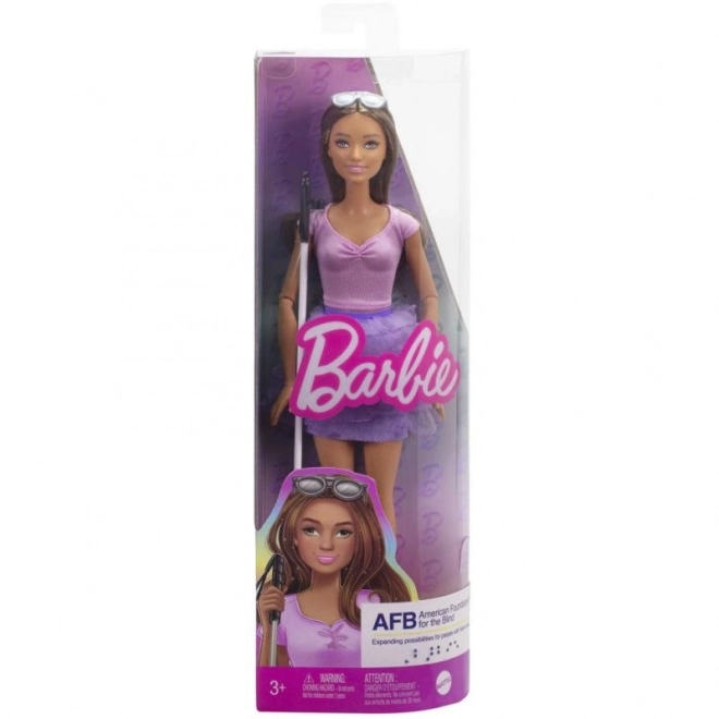 Barbie Modelka - fialová sukně s volánky HRH17