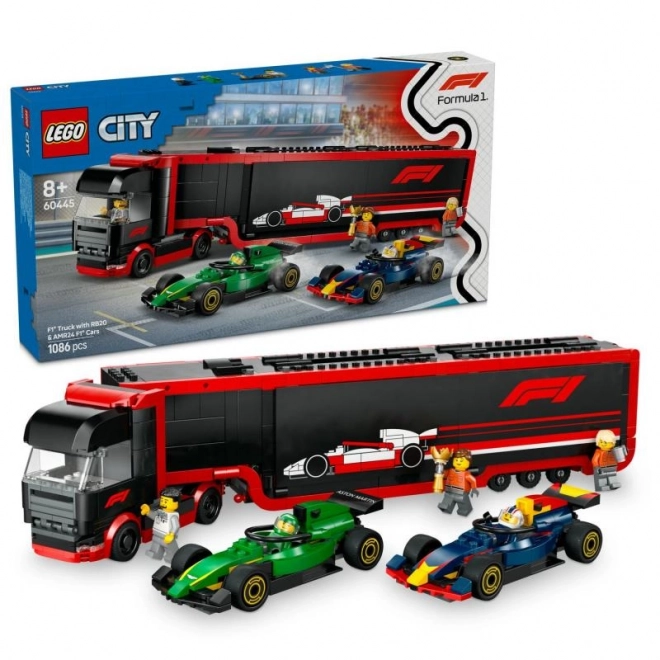 LEGO City F1 kamion s formulemi
