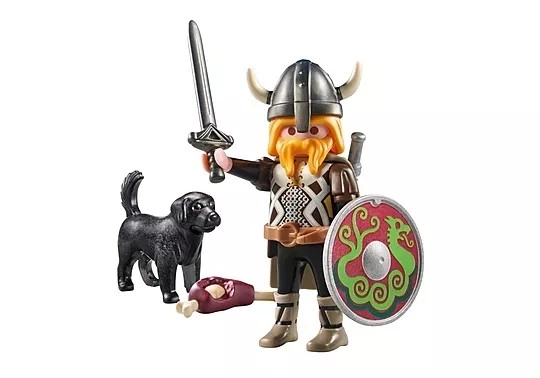 Viking s hlídacím psem