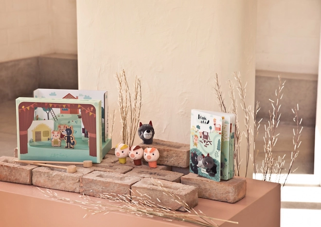 Lilliputiens - set prstových maňásků - Tři prasátka