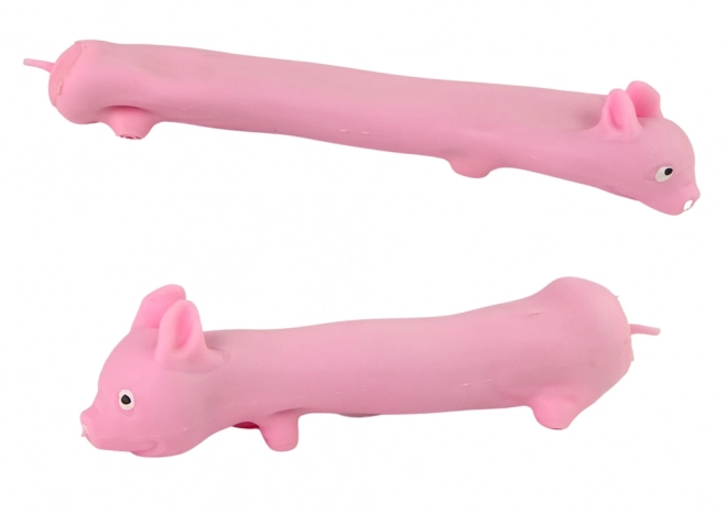 Elastická růžová hračka squishy prase