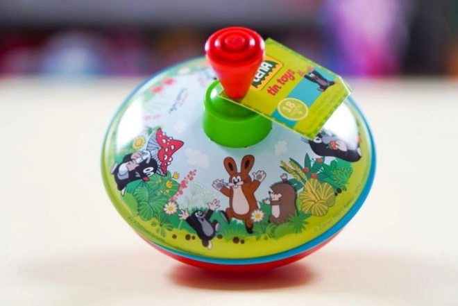 Káča točící Krtek kov/plast 13cm