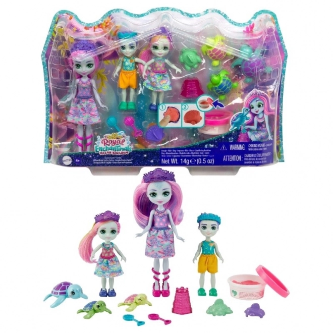 Enchantimals panenky Tinsley Želví rodina Želvy sada panenek + zvířátka