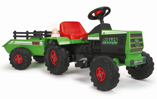 Dětský elektrický traktor s přívěsem 6V