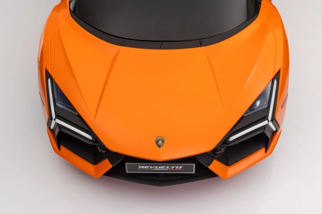 Dětské elektrické auto Lamborghini Revuelto oranžové