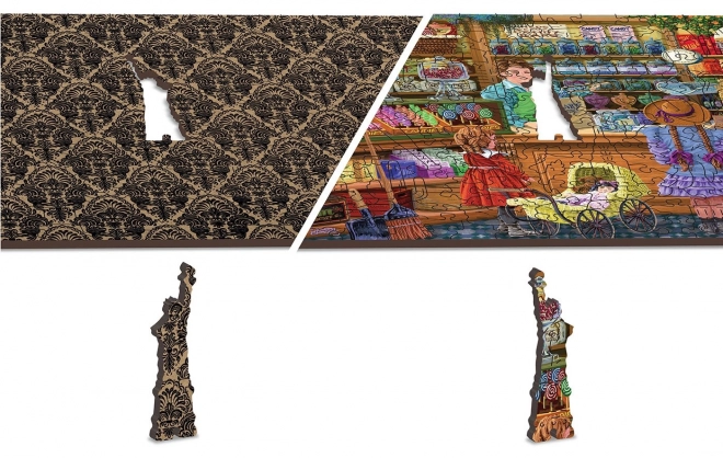 Dřevěné puzzle Sladké dobrodružství