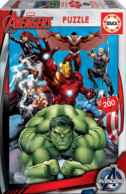 EDUCA Puzzle Avengers - Sjednocení 200 dílků