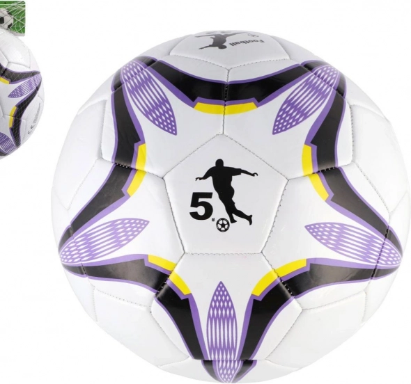 Fotbalový míč fialovobílý 23 cm