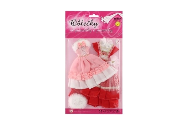Oblečky pro panenky s doplňky - 2 kusy