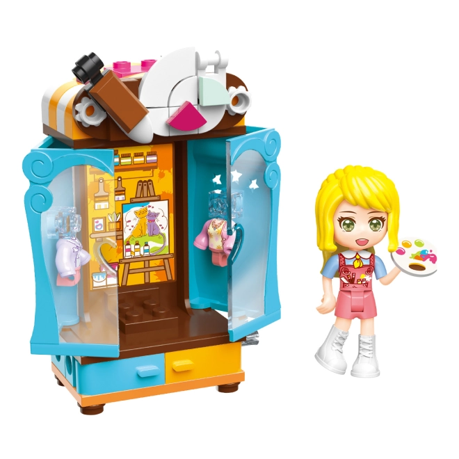 Minifigurka malířky s paletou