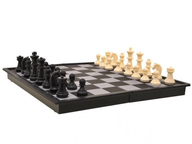 Magnetické šachy a dáma cestovní set 2v1