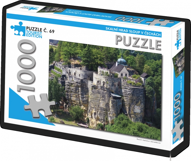 Turistické Puzzle Skalní hrad Sloup v Čechách 1000 dílků