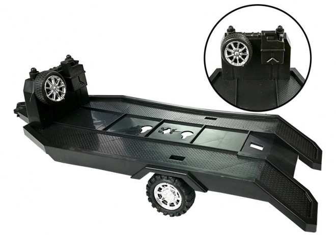 Sada vozidel Červený Monster Truck Černé BMW Nákladní auto 58 cm