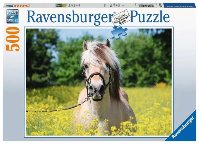 Puzzle RAVENSBURGER – plavý kůň, 500 dílků